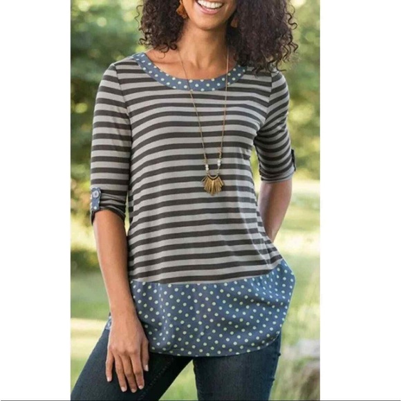 Matilda Jane Tops - Matilda Jane Let’s Get Lost Peplum Tunic